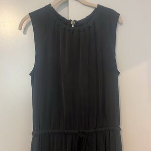 Loft gray drawstring waist dress